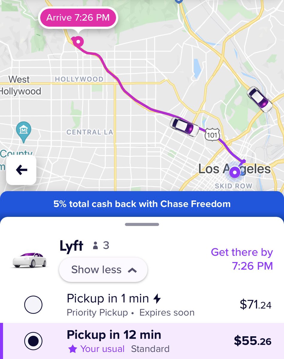 SulakAttack's tweet photo. RIP affordable rideshare. This was for 6 miles. @Uber @lyft https://t.co/5IPZ5PVV1S