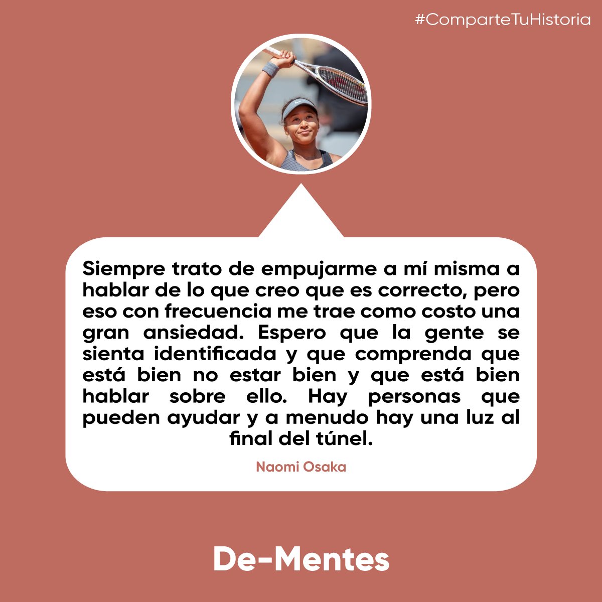 #NaomiOsaka, una de las mejores tenistas del mundo, estuvo en el ojo público hace unas semanas cuando renunció al Roland Garros. Aquí un extracto de su ensayo sobre la importancia de la #saludmental para la revista #Time.