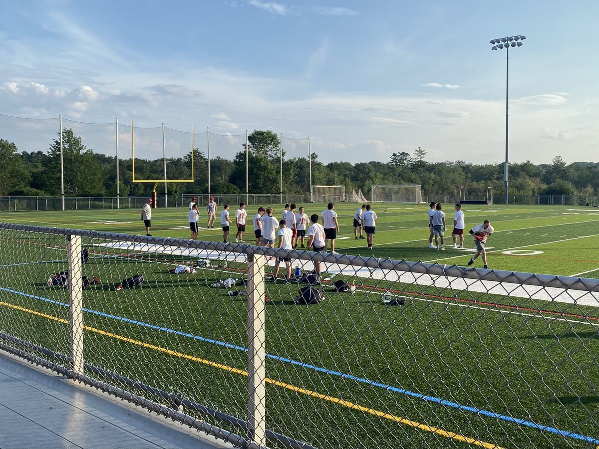 Great night for our football team as they played 7v7 at Cape Elizabeth High School. #GoSpartans