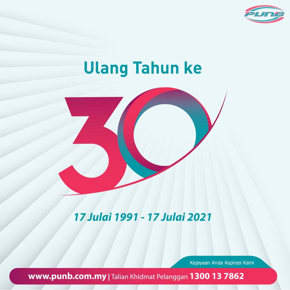 punb_official's tweet photo. Selamat Menyambut Ulang Tahun ke-30 PUNB.
#PUNB30Tahun
#PUNB
#KejayaanAndaAspirasiKami https://t.co/GluxvjgYXe