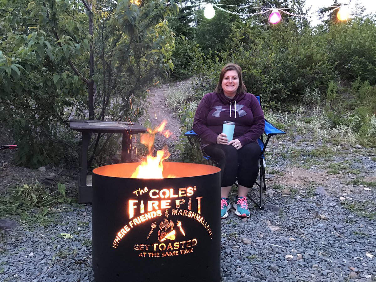 Loving my new fire pit🔥🔥🔥Thanks <a href="/hot991fm/">HOT 99.1 FM</a> for the great prize…OMG it’s HOT summer!!!