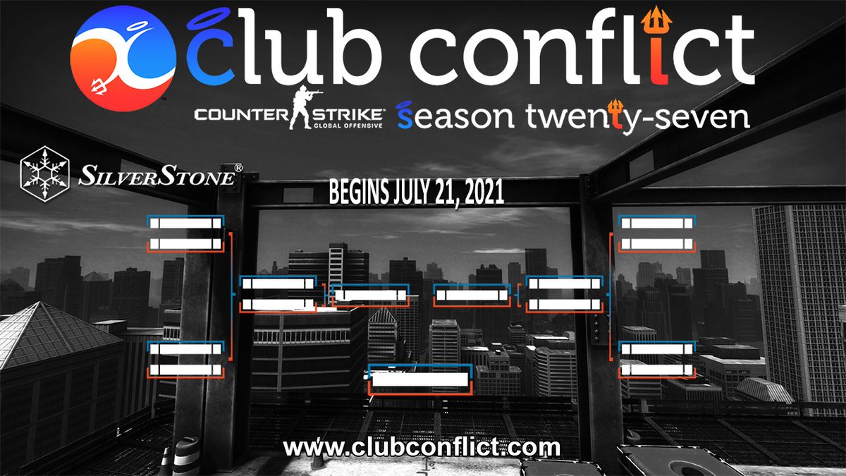 ClubConflict's tweet photo. We are looking forward to our next season of Counter-Strike.  Up to (32) North American #CSGO teams will compete.  Only (8) teams will make the playoff bracket.  https://t.co/zqSivn3pVU #BO3 #MAPVETO #SilverStoneTechnology  #esports https://t.co/ZkbQyYE23z