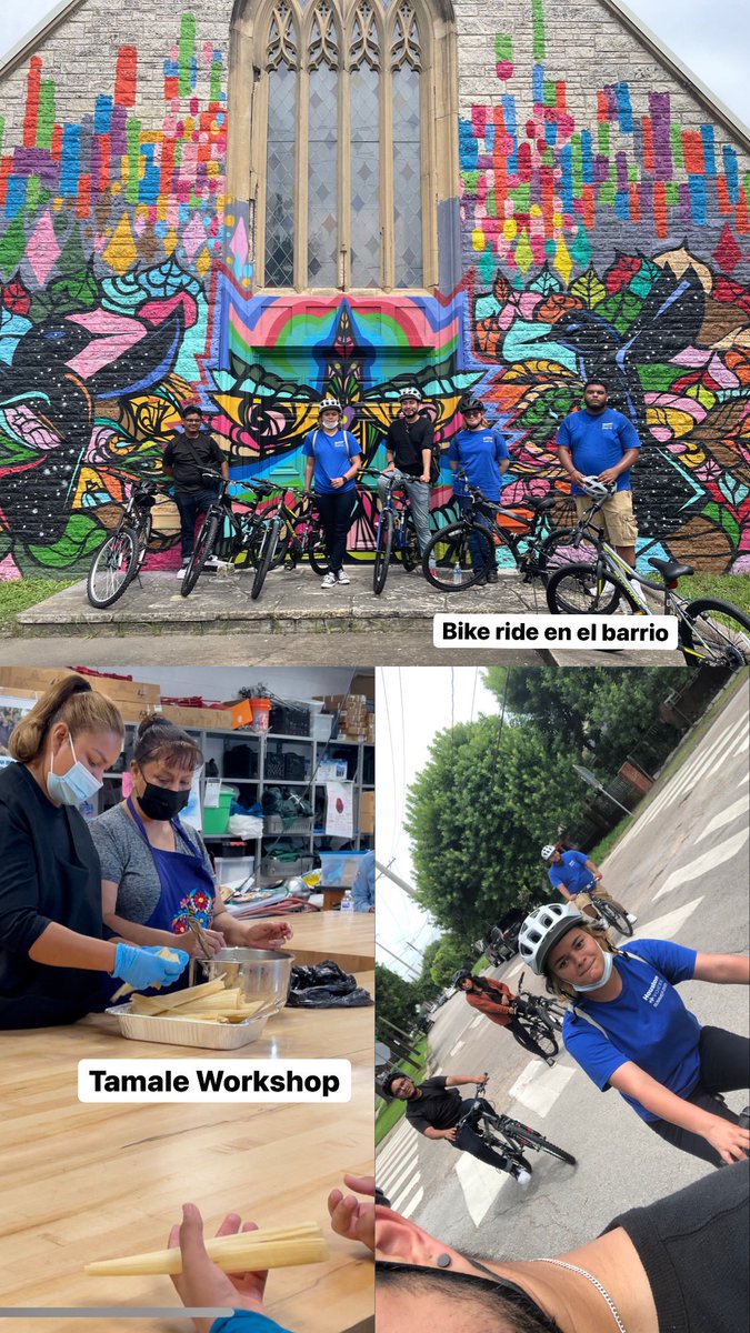 Today we ended week 5 with a bike ride around the barrio. Throughout the week we continued to film in the community from 5th ward to the East End. We had the honor meet &amp; film Alma from Casa Morales, Woody from Project Respect, &amp; Dona Maria a community Chef.