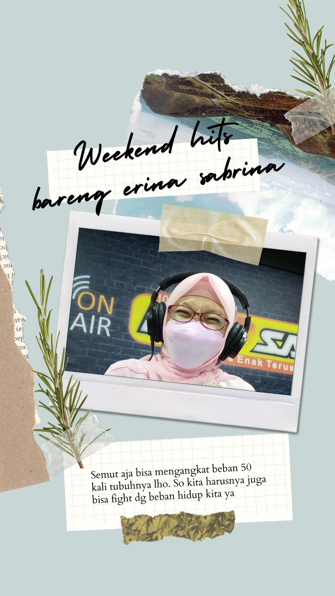 voksradiojogja's tweet photo. Dingiiiiin banget kan pagi ini ? Butuh yg hot ya ? Ada ni lagu enak terus di #weekendhits bareng erina sabrina @erinatweeterina https://t.co/keZCgH1ziL