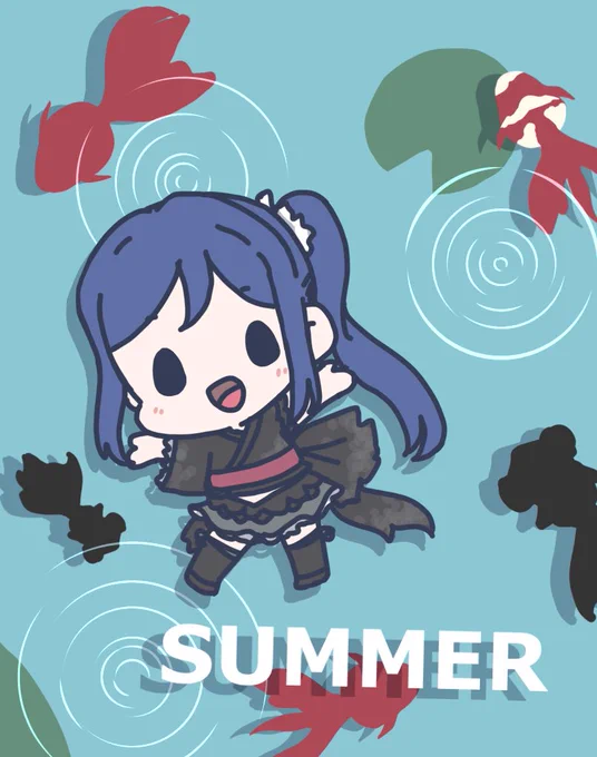 恋アクの衣装を少しアレンジした夏の果南 