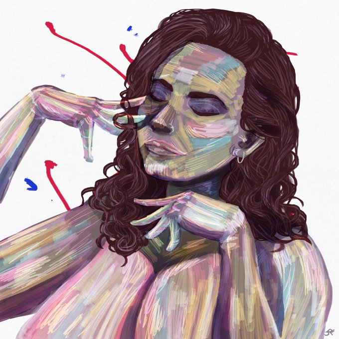Tried painting in a different style today! https://t.co/ohT9ykh3De