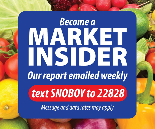 SnoboyProduce's tweet photo. Check out the latest on the crops in this week's market insider. #since1925 #snoboyproduce #marketinsider #cropreports https://t.co/e6dHXMWR7M https://t.co/AQ4j9fkDjh