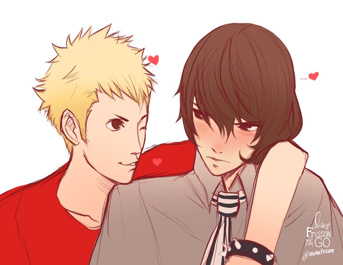 Thank you for commissioning me @_bkdktd 🥰🥰😘

#persona5 #ryugoro #RyujiSakamoto #Goroakechi #commission #commissionart
