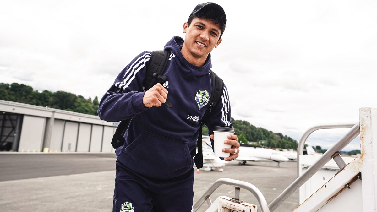 SoundersFC's tweet photo. Destination: Minnesota ✈ https://t.co/XYBDedQ8G4