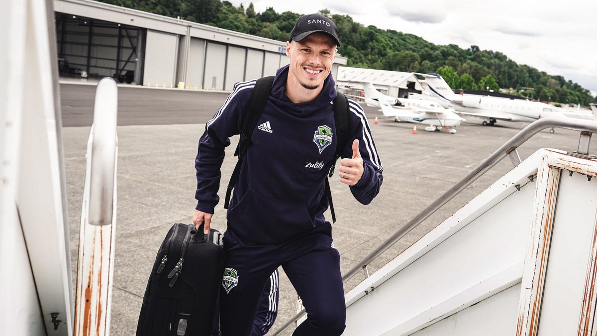 SoundersFC's tweet photo. Destination: Minnesota ✈ https://t.co/XYBDedQ8G4