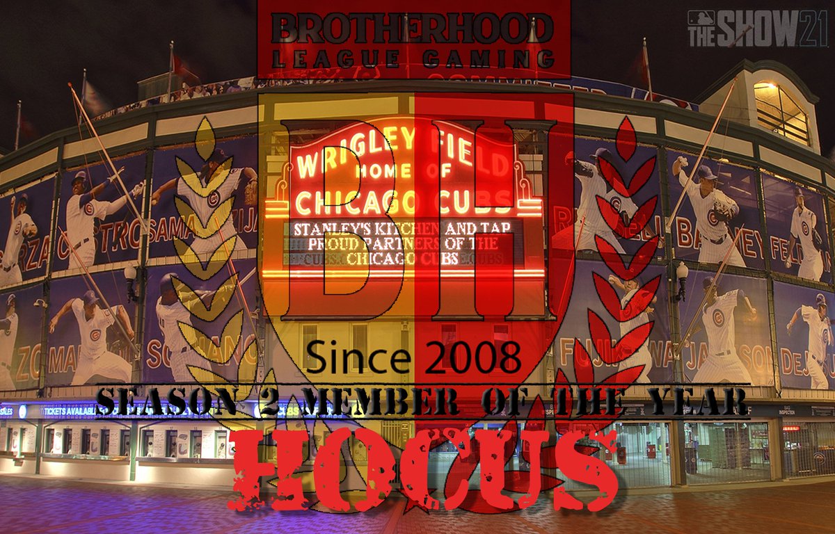 BrotherhoodLG's tweet photo. Shoutout to Brotherhood Baseball League Season 3 League Member of the Year @Hoodbridge007 of the @Cubs Appreciate you. Dinner on us
 #BHBBL #MLBTheShow @leaguecrawler https://t.co/GrPqYOSlM5