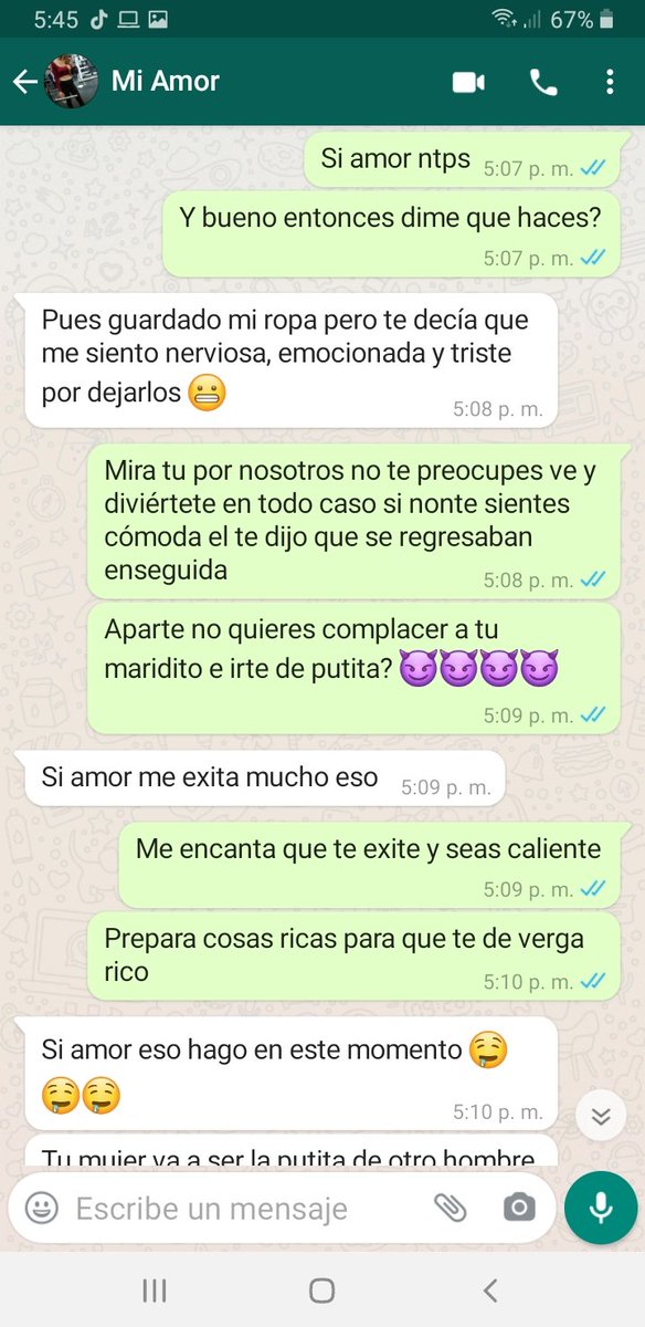Siempre fue mi fantasía que mi mujer se fuera un fin de semana con algún amante, que se la llevarán para usarla y yo saberla lejos e imaginar como recibiría verga a cada rato, como sería el descanso sexual de su amante en un fin lleno de verga, por fin se me cumplió lean