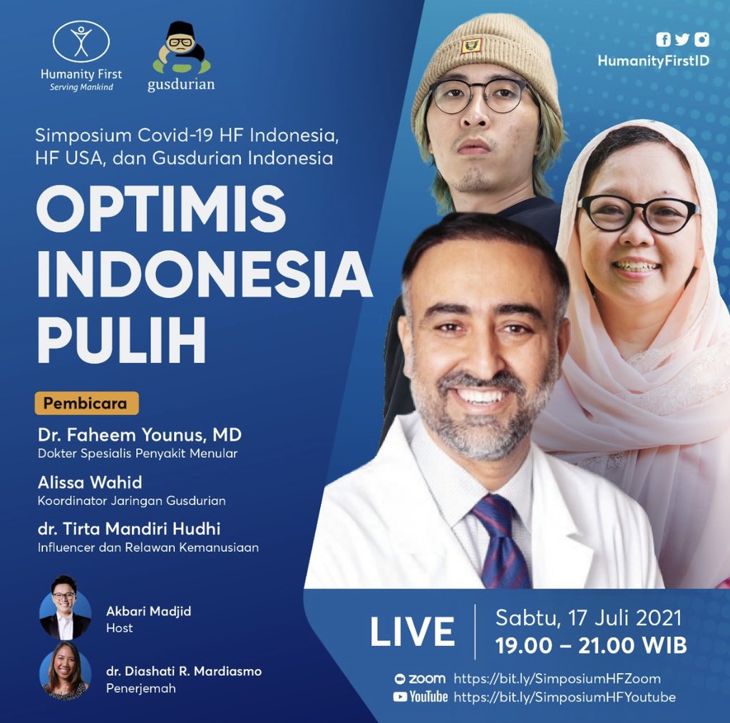 FaheemYounus's tweet photo. Honored to be invited by Humanity First Indonesia. Come join me today. 

Merasa terhormat diundang oleh Humanity First Indonesia. Ayo bergabung dengan saya hari ini.

https://t.co/mTAiya8XmB https://t.co/J7FyDUJm6C