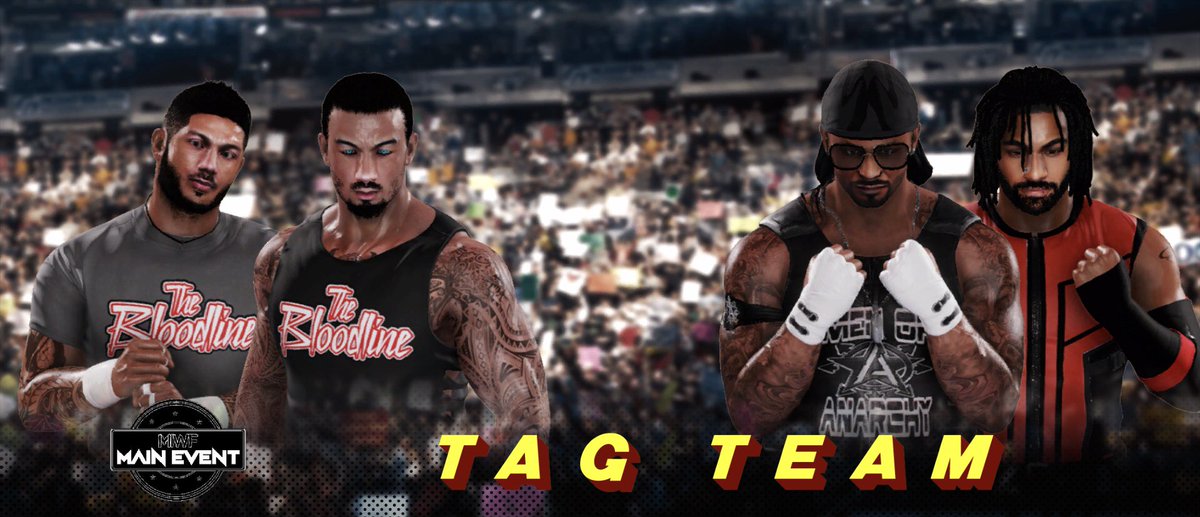 miwf2020's tweet photo. TONIGHTS WINNERS #MIWFMAINEVENT 35 MINUTES OF PURE ENTERTAINMENT AS THE BLOODLINE MADE THEIR DEBUT AND SHOWED OUT AGAINST THE MAKESHIFT TEAM OF THE ALSO DEBUTING KAMROON MOORE AND JAYSHONTHENDRIX THE CROWD SAID FIGHT FOREVER BUT IN THE END KAMROON MOORE AND JAYSHON PULLED THE WIN https://t.co/5tU9idYWlG
