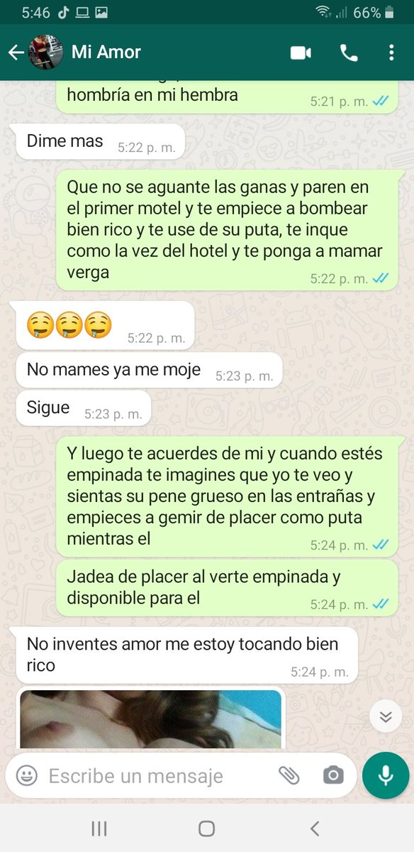 Fin con ex jefe 2
Estara con otro culero que le abrirá las piernas, dormirá con el le dará el culo, tendrá un trozo de carne en la boca de un wey de mi edad que estará chorreando leche para ella todo el fin, ese wey seguramente se deslechara mucho en el culo de mi esposa