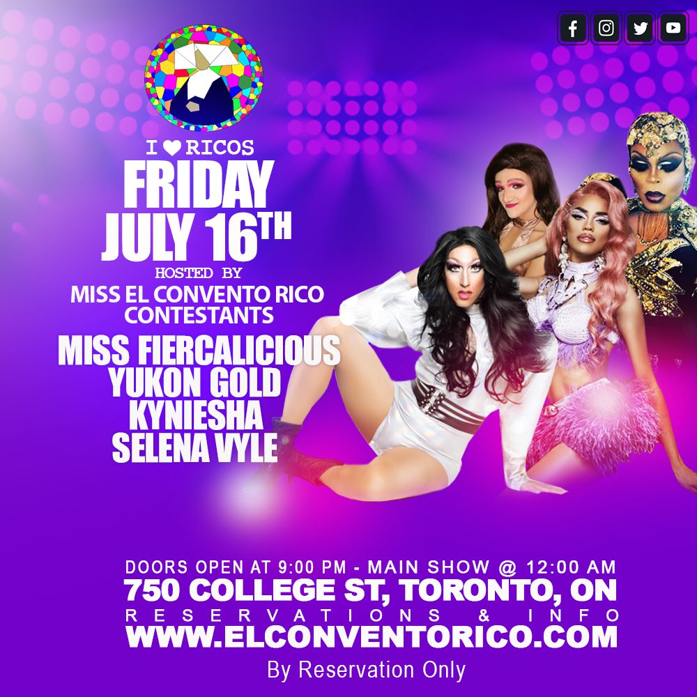 OMG! Last night was so much fun and we get to do it all over again! #RicosFridays @selenavyle, Miss Fiercalicious, Yukon Gold and Kyniesha!