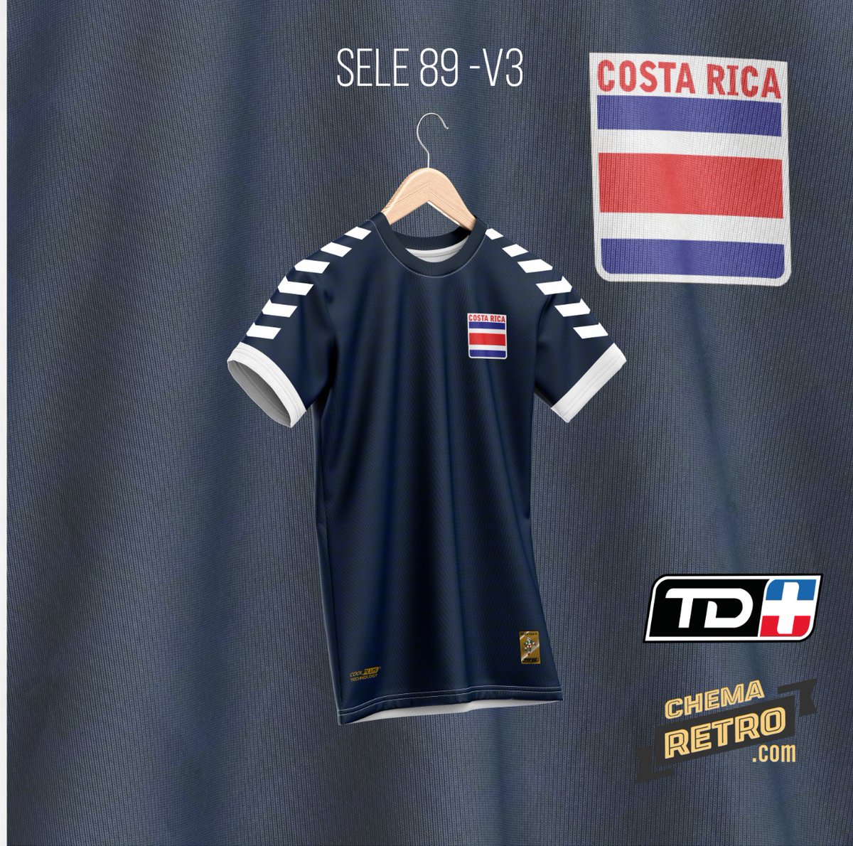 Sigue a @tdmas_cr y @OriginalesTdmas, dale RT y participa por esta chema retro de la sele. 

Sorteo esta noche.