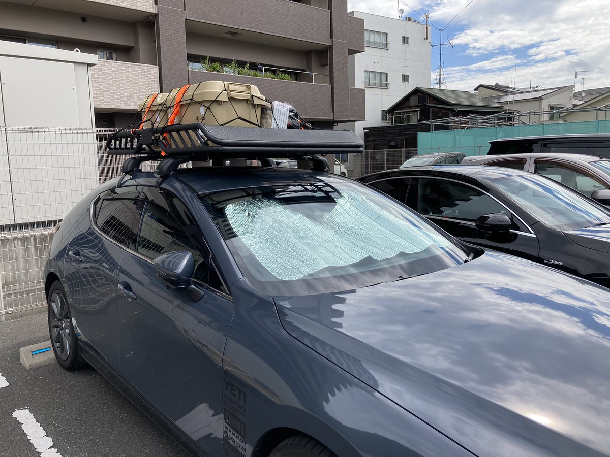 【未使用】Terzo ルーフキャリア EH441 EF100A マツダ3等 Terzo ルーフキャリア Mazda3用