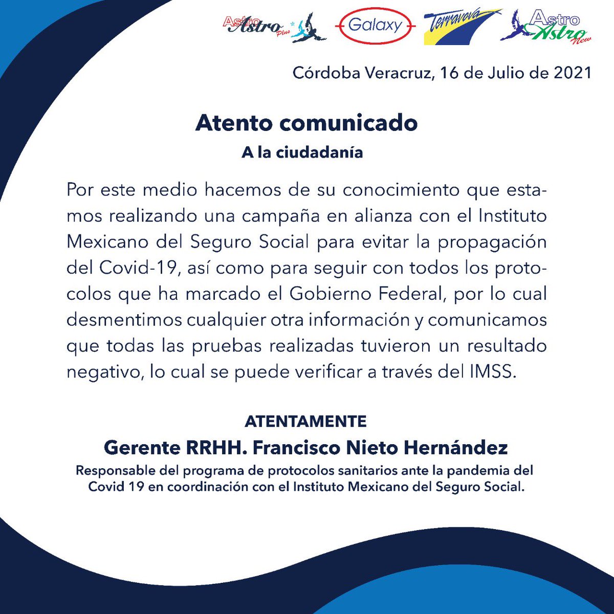 BusAstroPlus's tweet photo. Atento comunicado https://t.co/JH60k9sLlh