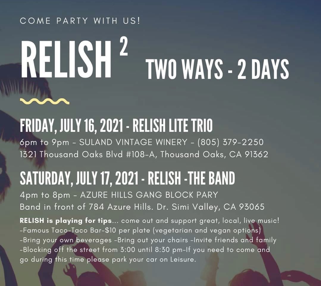 Relish The Band tweet media