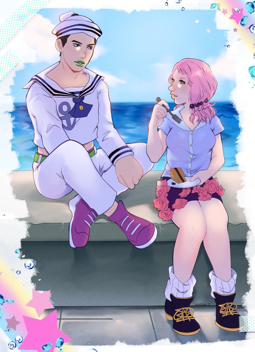 SaintLitchi's tweet photo. Ocean Cake🎂
#jojolion #fanart #jjba #Gappy
#JOJOsBizzareAdventure https://t.co/MnHDUlpMJL