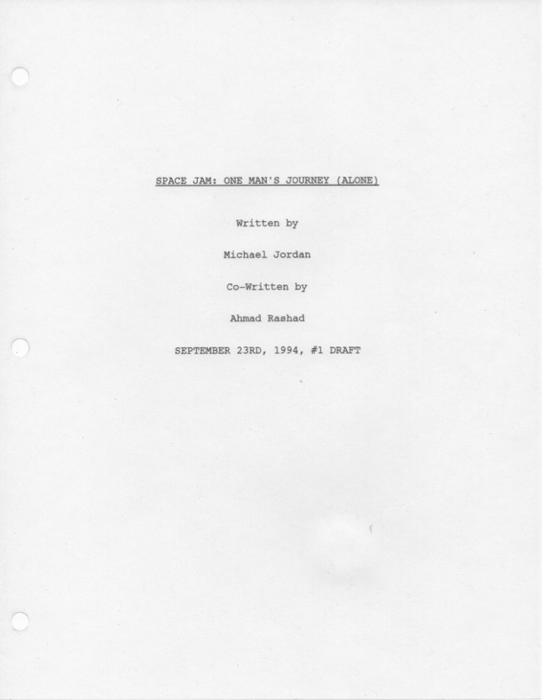 DoctorDoctor's tweet image. In honor of the Space Jam sequel’s release, I’m happy to share my research project: the original draft of the first film, as written by Michael Jordan drive.google.com/file/d/1GGVpV9…