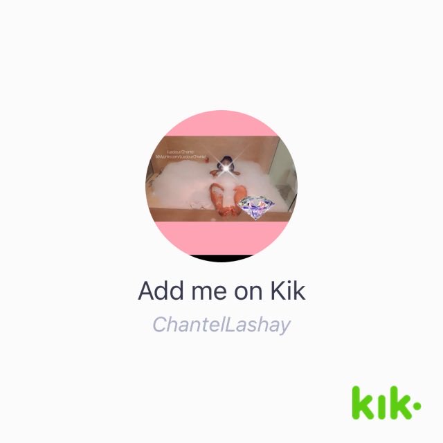 Hey! I'm on #Kik - my username is 'ChantelLashay' https://t.co/jlwHaUlJ27 https://t.co/qNtoxfxhvy<a href="/tag/kik"class="tags">#Kik</a>