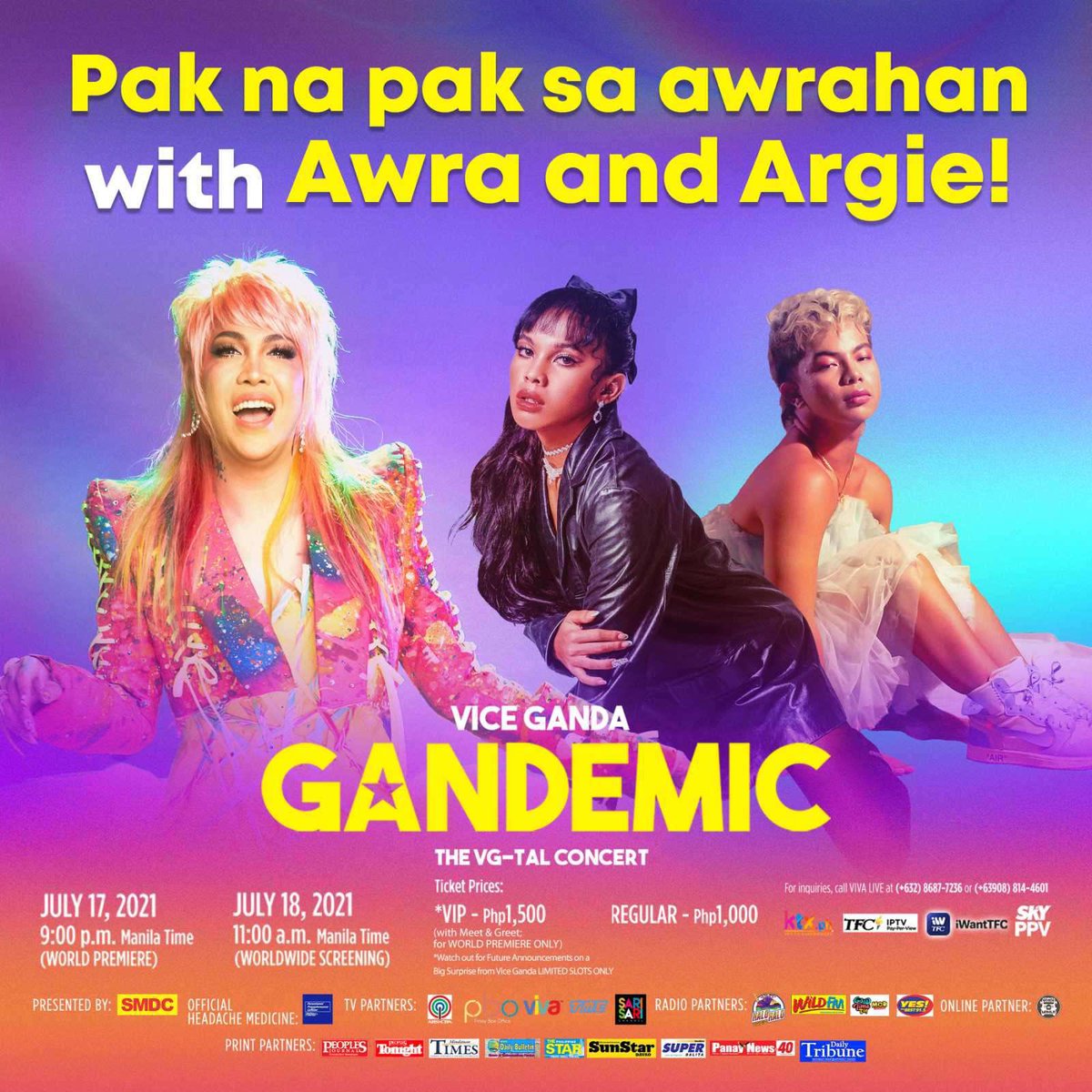 teamvicePH's tweet photo. CHUNYT NA ang first-ever digital comedy concert ng Unkabogable Vice Ganda! Gandemic: The VG-TAL Concert! See you later madlang people and little ponies!!!! Chugug! 

Buy your tickets now: https://t.co/ItJh5Jn4n6 https://t.co/UqaJ5SQC3H
