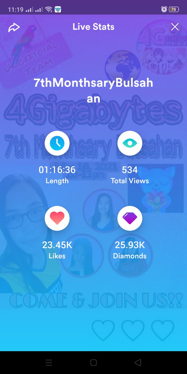 gfrixie's tweet photo. Happy 7th month of friendship 4G 💙💛.  Thank you din sa lahat ng nakilaro sa aming munting bulsahan. 

To our Ms. Bea and Ms. Nicholeth, thank you for all the love &amp; support 💙💛. 

#Solid4G
#Top1
@_pengpong @Rhine081092 @Knizz312 https://t.co/Ma4kPItr5p