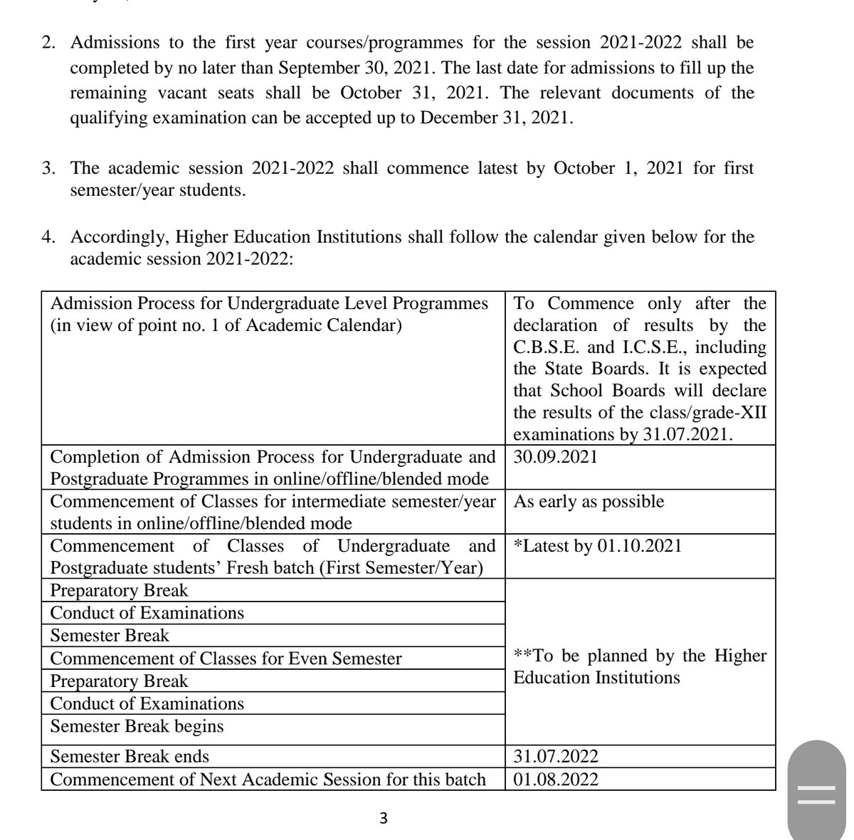 anubha1812's tweet photo. #UGC guidelines for University exams and admission  are out 
Same guidelines like last year will continue 
final year exam in offline/online/blended mode 
For Intermediate evaluation will be as per internal assessment 
Exams to be completed by 31st August https://t.co/LRrPXpYCwZ