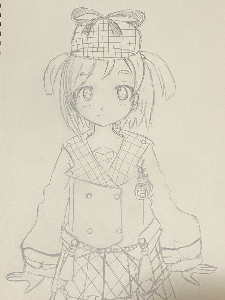 kasis1985's tweet photo. 約1時間寝転びながら描いた(と言うか模写した)初期モデルのクラリッサちゃん．．．うーん、下手だなぁ😞
 #くらりあーと https://t.co/1kGBYLF9YH