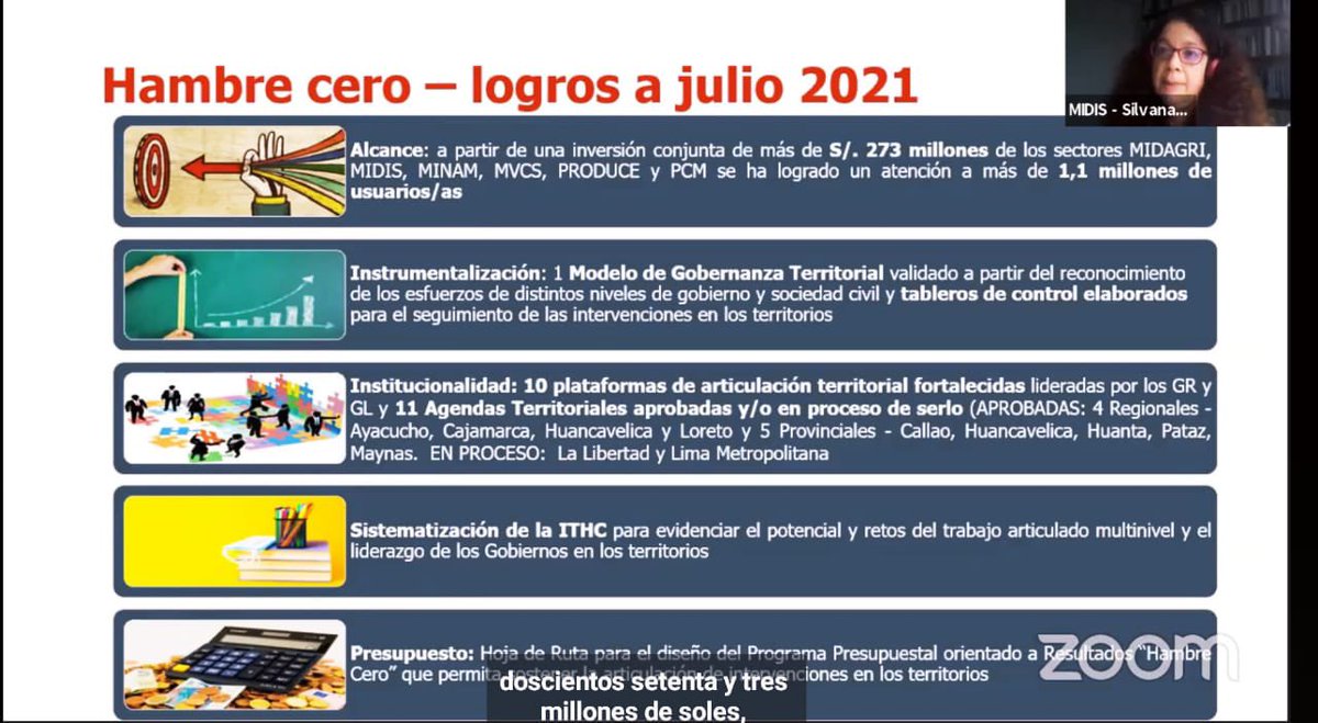 CarmenOmonte's tweet photo. Gracias a @SilvanaVargasW de @MidisPeru #MiguelCastilla ex @MEF_Peru y #RicardoMarquez presidente @SNIndustrias que participaron hoy en el Webinar “Democracia sin hambre: análisis y retos para el Perú del Bicentenario”. 🇵🇪 organizado por @IIDyD_ y mi despacho congresal. https://t.co/6FpWdIDgQR