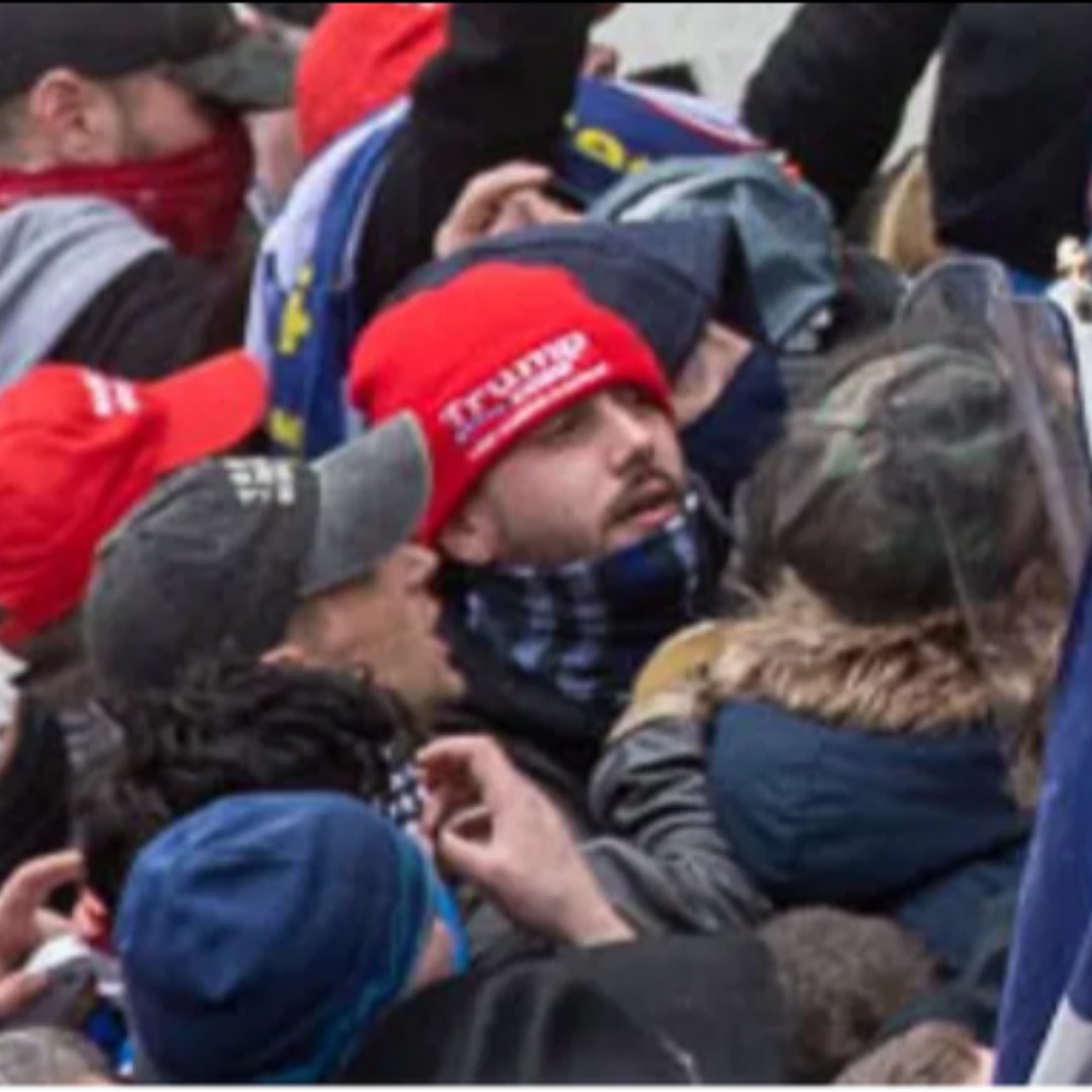 FBI's tweet photo. The #FBI continues to search for people who allegedly assaulted Metropolitan Police Department personnel at the U.S. Capitol on January 6. If you recognize this man, call 1-800-225-5324 or visit https://t.co/iL7sD5efWD to submit a tip. Refer to photo 129 in your tip. https://t.co/ZxrEhFARU7
