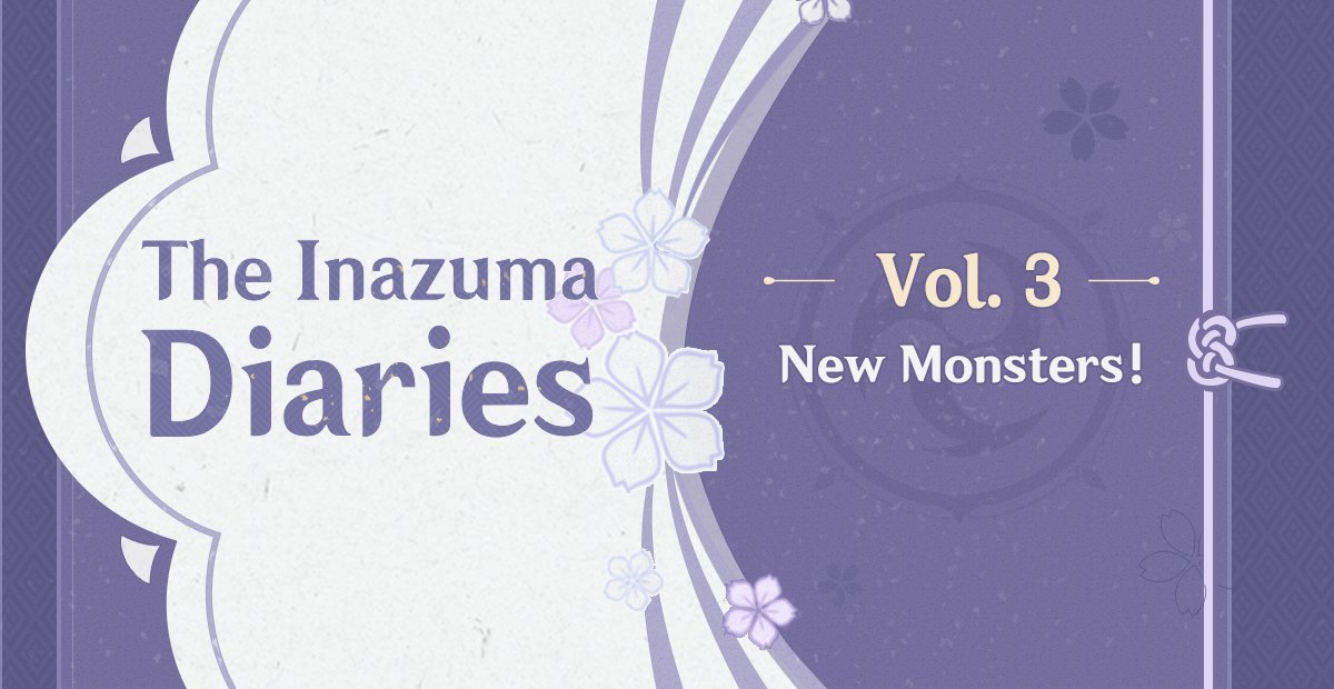 Genshin Impact on Twitter "The Inazuma Diaries Vol. 3 New Monsters