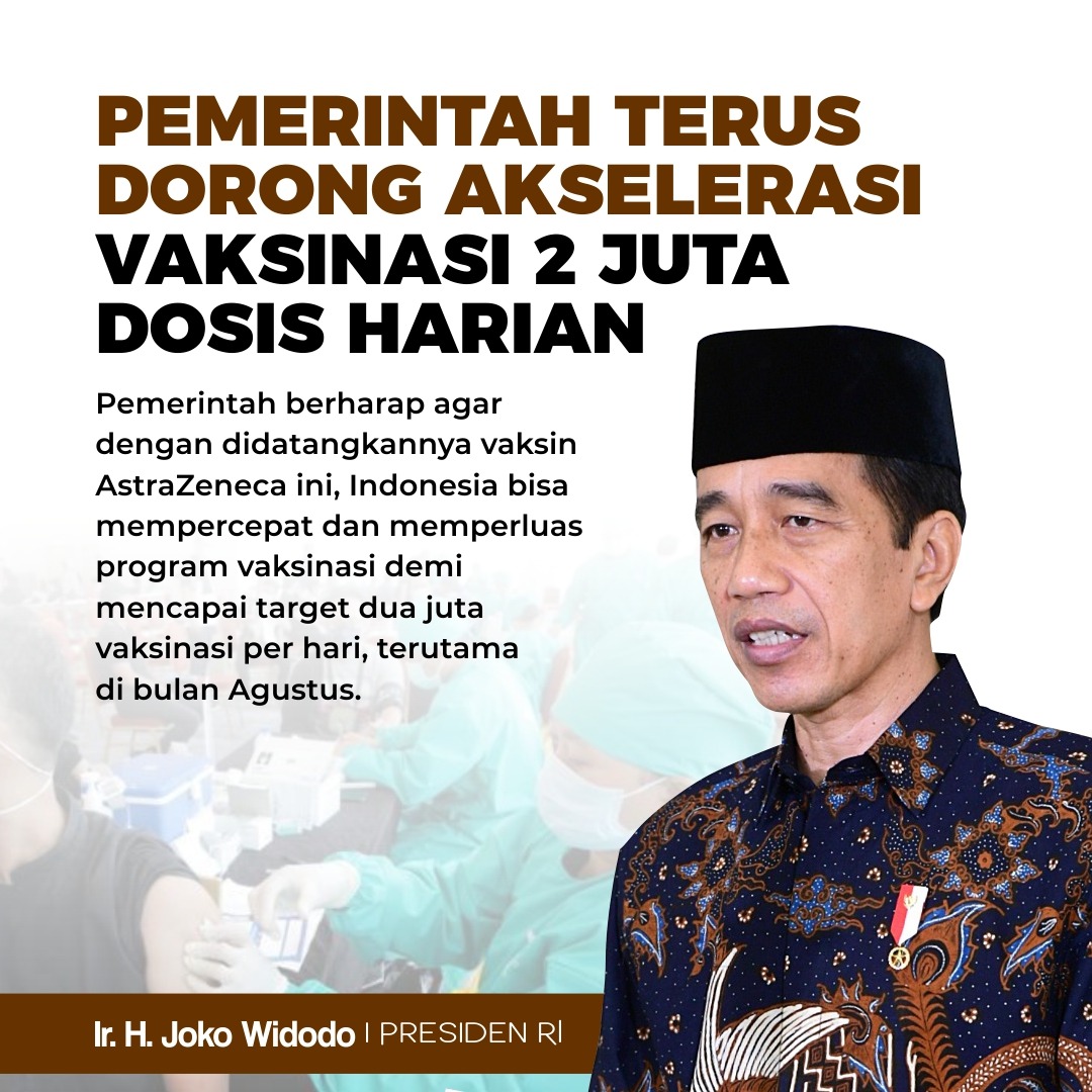 Vaksin terus didatangkan ke tanah air, kedatangan vaksin menambah stok vaksin untuk dukung vaksinasi nasional

Pemerintah berharap dengan stok vaksin yang ada, Indonesia bisa mempercepat vaksinasi demi mencapai target dua juta vaksinasi per hari, terutama di bln Agustus