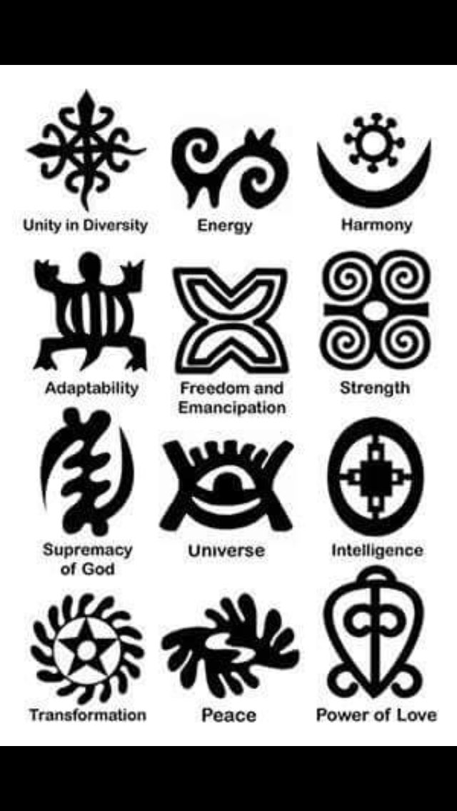 west african symbols tattoos