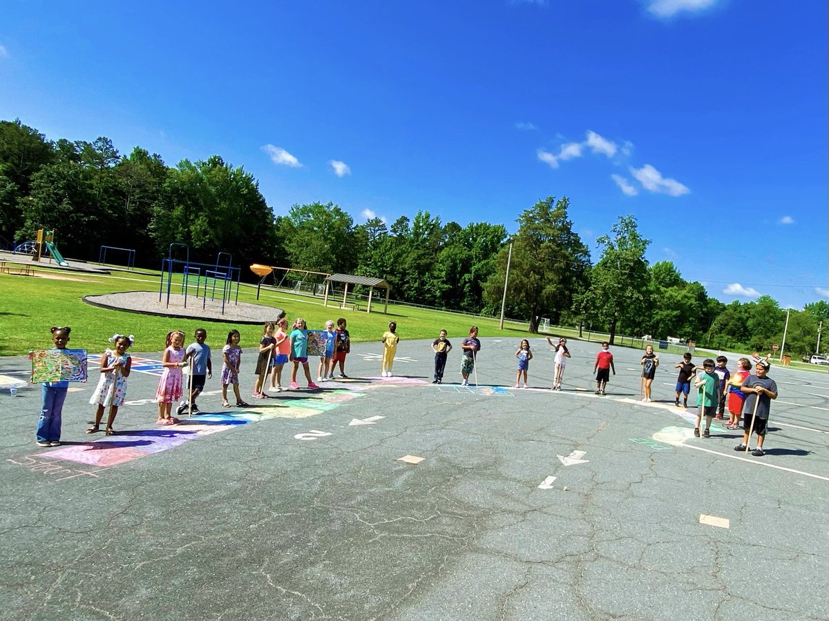 2nd grade is creating a real life candyland board game. They are measuring their squares to create it <a href="/WesternUnionES/">Western Union Elementary School</a> Summer Learning Camp where academics meets fun