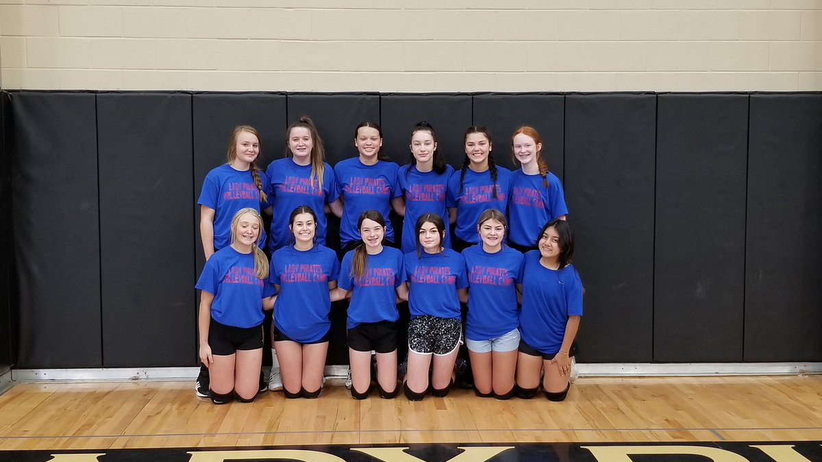 Vidor_Volleybal's tweet photo. The future is bright!! Such a great week at camp! 17 days! It's a great day to be a Pirate! https://t.co/MRJZ6mEbHt