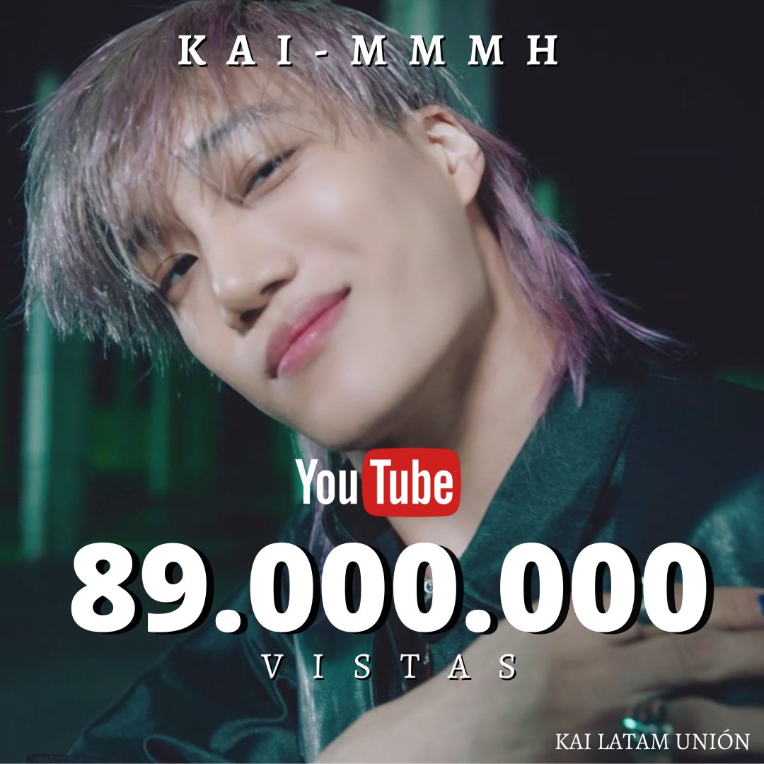 [KAI-INFO] 160721

🔴 "Mmmh" - KAI llegó llegó la 89.000.000 vistas en Youtube

▪︎GOMS SIGAMOS ASÍ QUE FALTA POCO PARA LOS 100M 💪🏼

🔥 Recuerden que este Sábado 17 STREAM PARTY 🔥

LATAM POR #KAI
<a href="/weareoneEXO/">EXO</a>