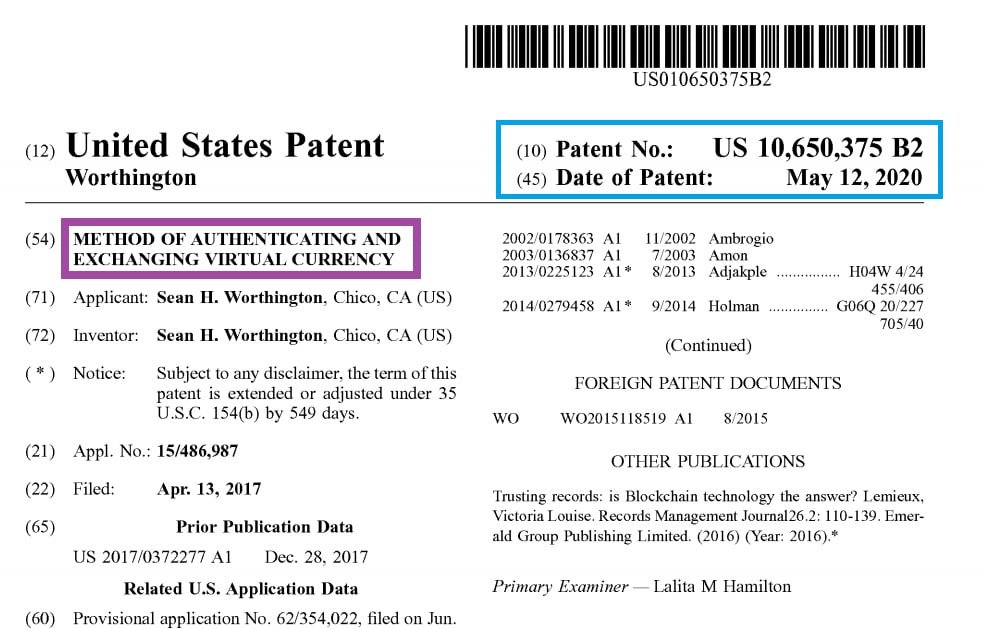 RAIDA IS THE POST BLOCKCHAIN TECH BEHIND CLOUDCOIN NFT CREDIT CARD
GAINED: Method of authenticating and exchanging virtual currency

LINK:appft.uspto.gov/netacgi/nph-Pa….