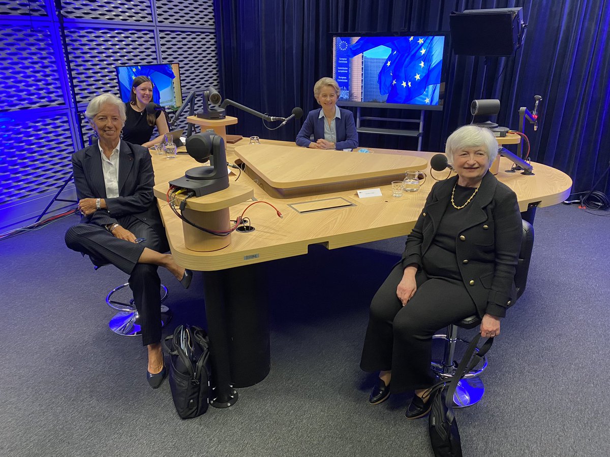 Inspiring weekend listening: #TheECBPodcast with @Lagarde, @vonderleyen and @SecYellen.