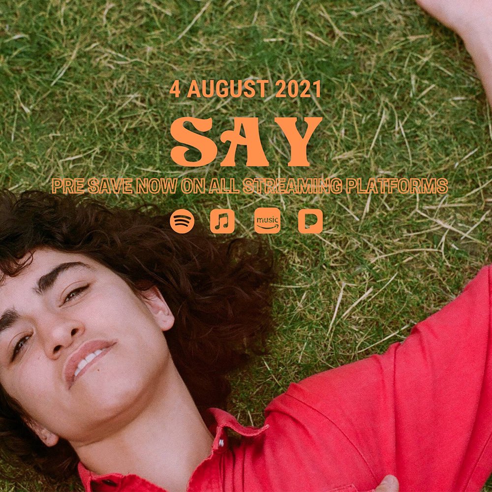 Morning peeps! My new single “Say” is out on August 4th! You can now pre save it by clicking the link in bio! ☺️ 👆🏽#newmusic #SaturdayVibes #music #indie