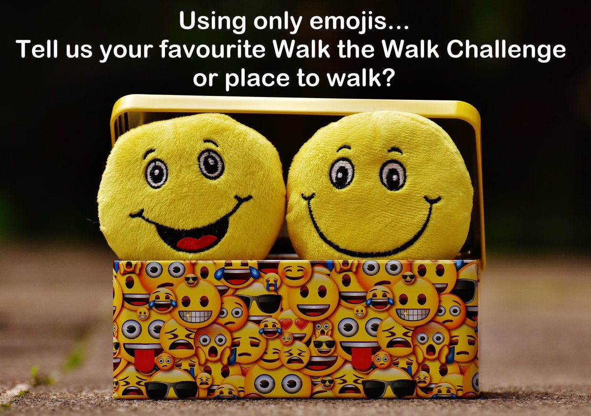 WalktheWalk's tweet photo. As it’s #WorldEmojiDay let’s have some fun… comment using only emojis and respond to others if you can guess what they are saying! 
Here's one to start... where are we? 🙈 🅿️ 

Check out our #Virtual #SunWalk Festival… it’s going to be fun, fun, fun! https://t.co/KOewZ2iJGc https://t.co/0VmQBSRRXc