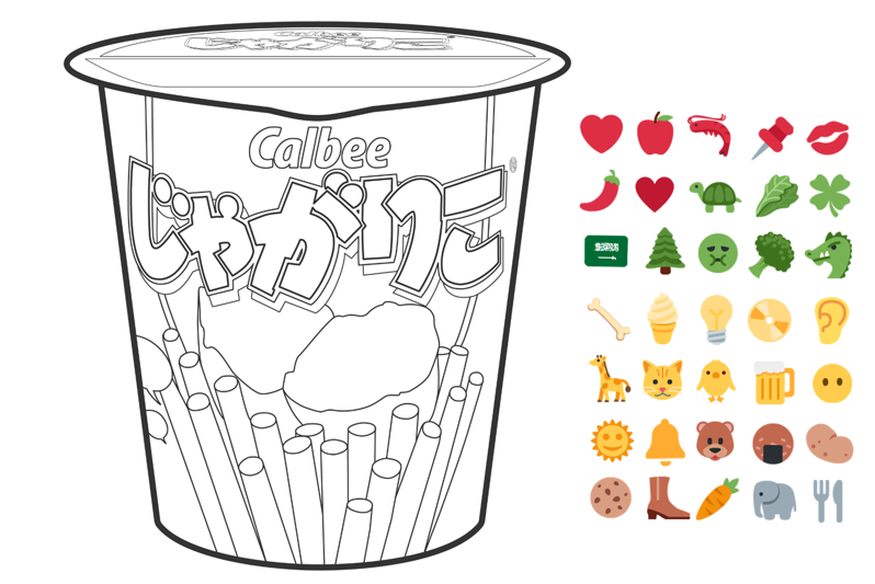 初日からの過程まとめ📝 #5日後に完成する絵文字じゃがりこ