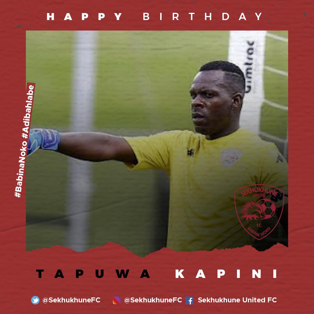SekhukhuneFc's tweet photo. #TalkAboutTeamWork 🙌

Happy birthday to our physiotherapist  Dennis Maja ,Goalkeeper  Tapuwa Kapini and our international midfielder Yusuf Maart. 🥳🥳🥳

Join us as we wish them a happy birthday 🎈 🎈

#Adibahlabe https://t.co/qoZFGELMcT