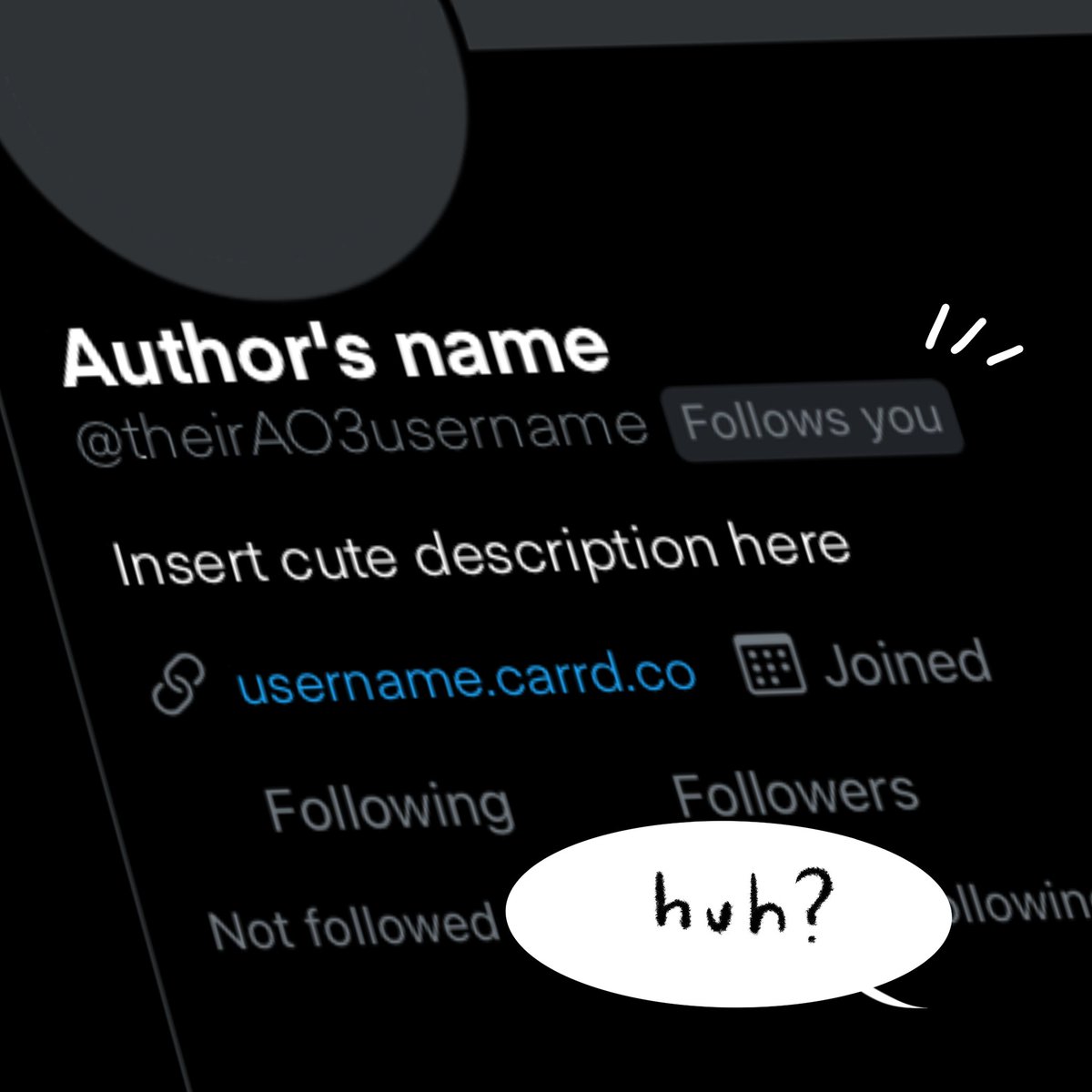 Everytime I try to find AO3 authors I like in twitter, I always ends up screaming 