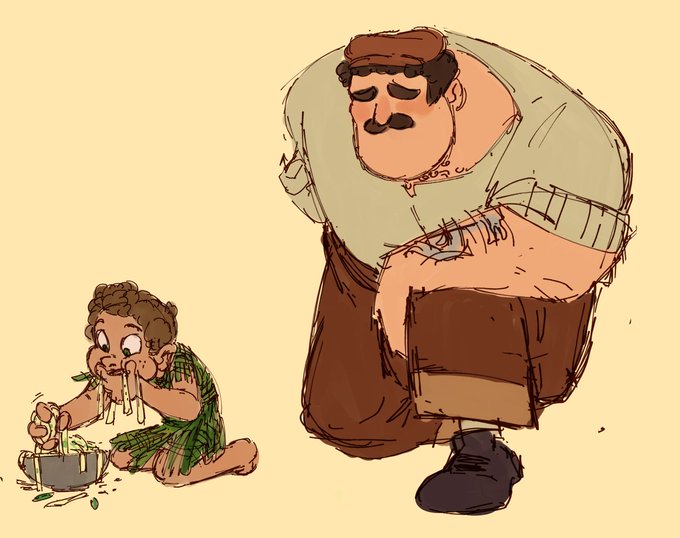 More doodles for my cool au where Massimo finds lidol baby Berto 

#luca #AlbertoScorfano #massimomarcovaldo
#giuliamarcovaldo #lucapaguro 