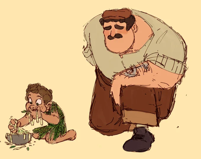 More doodles for my cool au where Massimo finds lidol baby Berto 

#luca #AlbertoScorfano #massimomarcovaldo
#giuliamarcovaldo #lucapaguro 