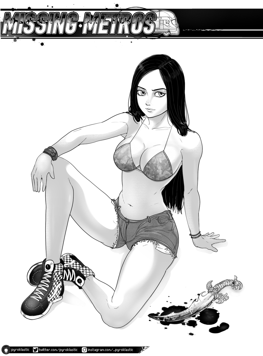 PyroklasticArt's tweet photo. here's an oc I've been drawing and re-drawing since the dawn of time, trying to get her right. Missing Metros isn't actually a comic or anything. Just an idea to showcase character pinups and stuff.

I dedicate this post to my buddy @hiburanforfun ! Thanks for sticking around man https://t.co/6ftLaawlB3