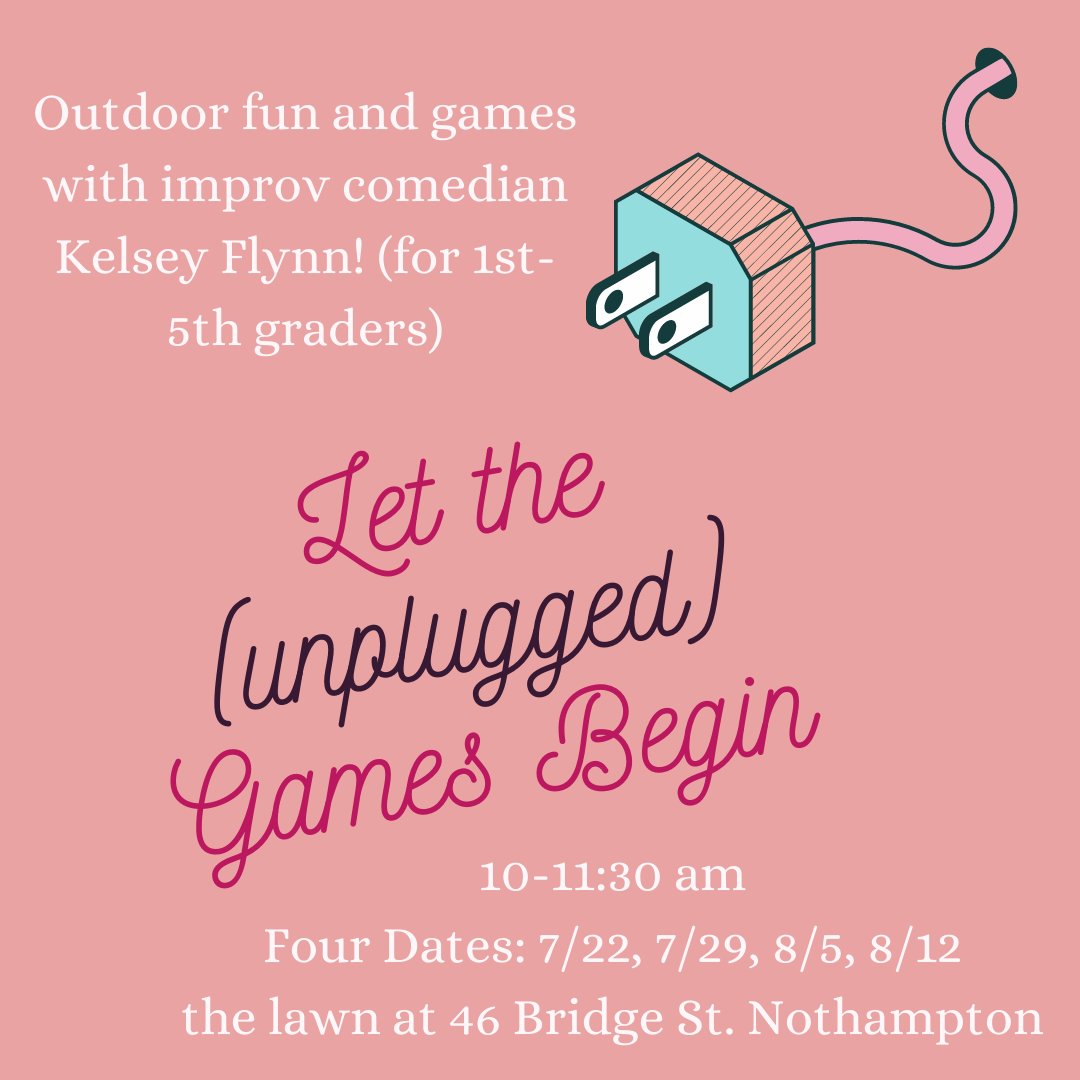 Calling 1st-5th graders! Join comedian and actor Kelsey Flynn for outdoor games and historical storytelling activities! We have four dates this summer - including THIS THURSDAY! Register here: historicnorthampton.org/let-the-games-…